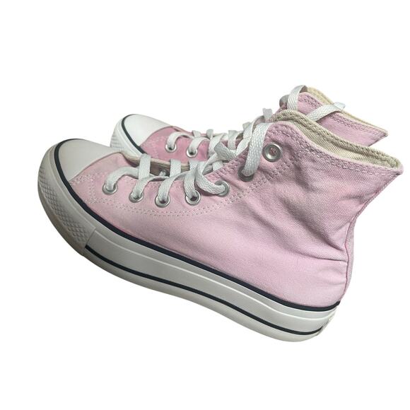 Converse Chuck Taylor all star ‘70 high lift pltfrm sneaker pink frosting Sz 6.5 - Picture 1 of 5